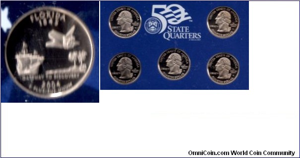 Florida - 50 Quarters Proof Set