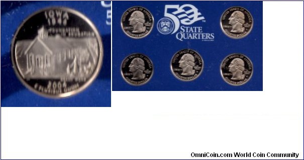 Iowa - 25 cent - 50 States Proof Set