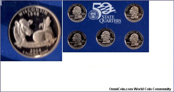 Wisconsin  - 25 cent - 50 States Proof Set