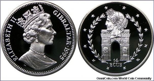 14 Ecus, rev. L'Arc de Triumph, Ceres