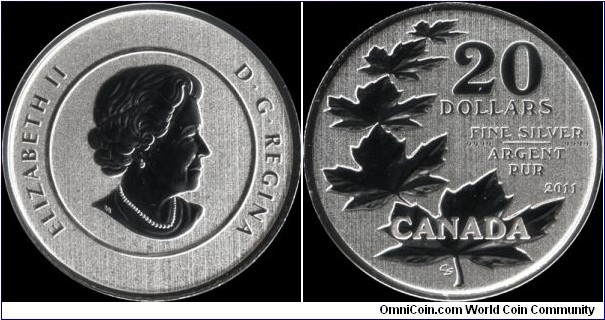 Canada $20 2011 .9999 Ag - Specimen Finish