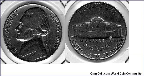 5 Cents__km# 192__1939__Jefferson__Copper-Nickel