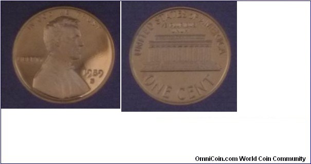 1 cent Proof set of 1989