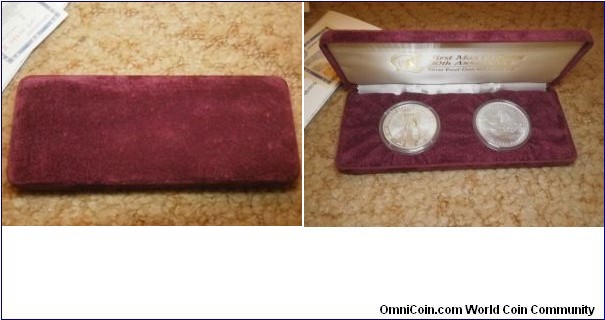 Russia 1991 3 ruble box with certificate and medal. 