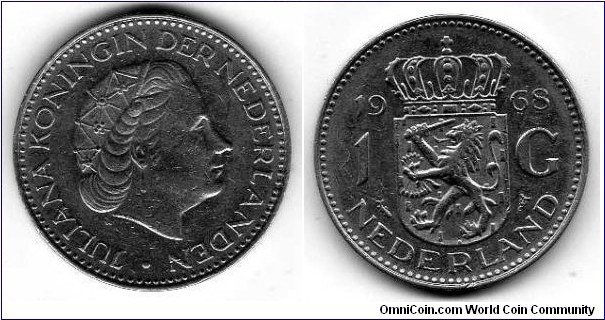 1 Gulden__km# 184.a__1967-1980