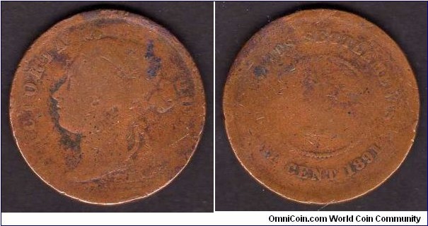 *STRAITS SETTLEMENTS* __________________ 

1 Cent__km# 16