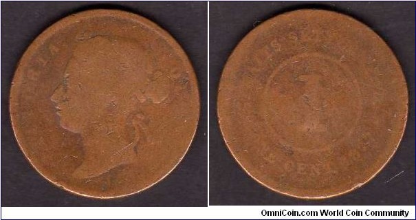 *STRAITS SETTLEMENTS* __________________ 

1 Cent__km# 9