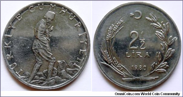 2 1/2 lira.
1980