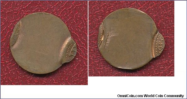1/2 Pence no date two strong off-cent strikes