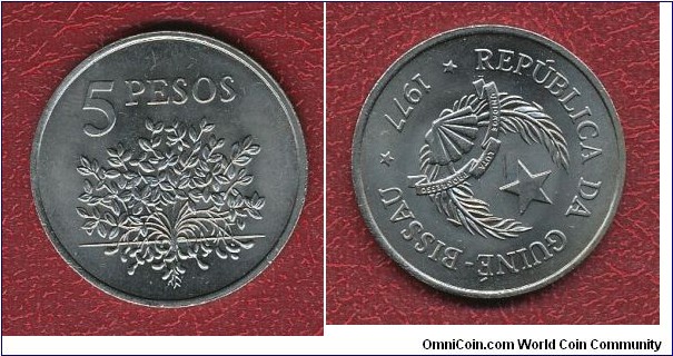 5 Pesos, rotated dies 45 degrees!