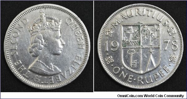 Mauritius 1978 KM#35.1 1 Rupee