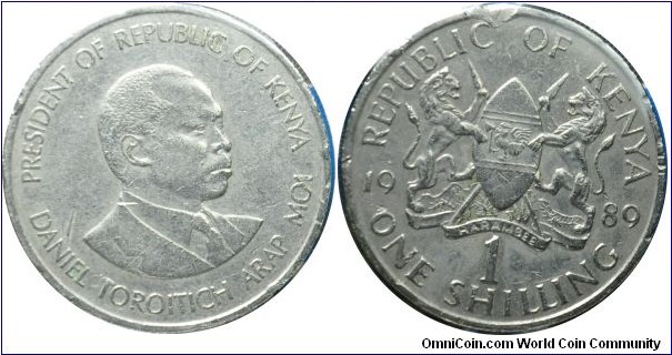 Kenya  1shilling  1989