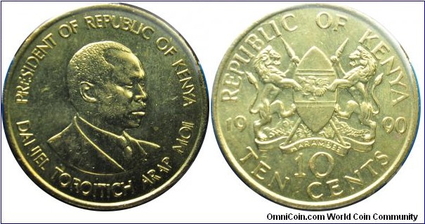 Kenya  10cents  1990