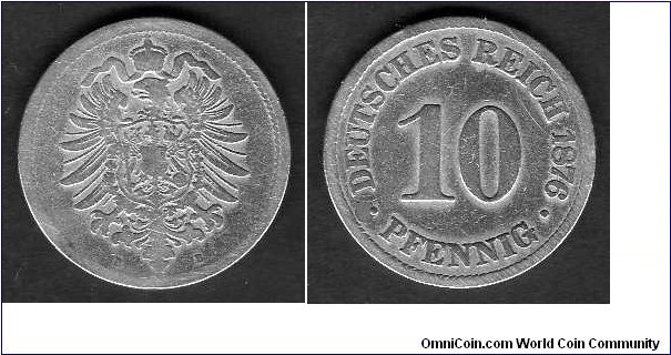 *German Empire*
________________
 
10 Pfennig __ km4__(1873-1889)