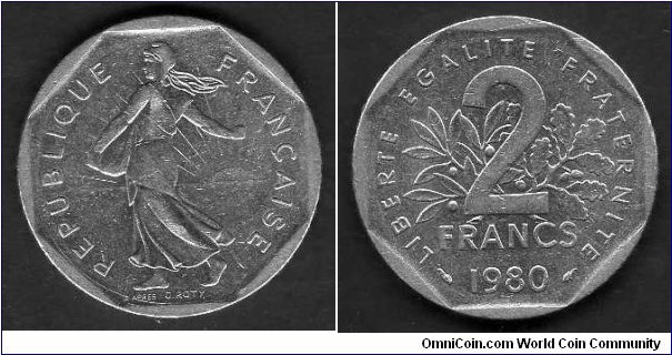  2 Francs __km942.1__(1979-1998) 