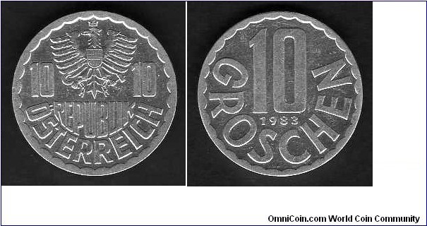 10 Groschen __km# 2878__ (1951-2001)