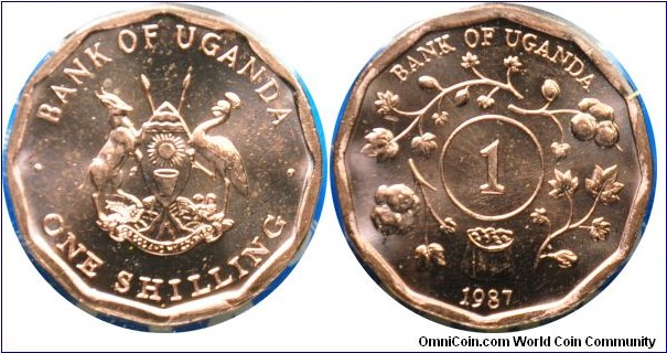 Uganda 1shilling 1987