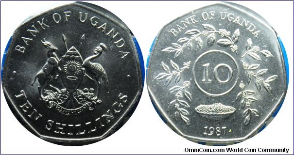 Uganda 10shillings 1987