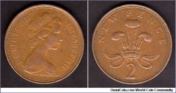 2 New Pence__ km916__ (1971-1981)