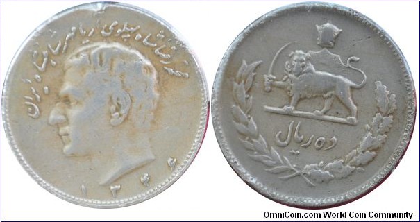 Iran 10Rials-km1178-(SH1346)1967