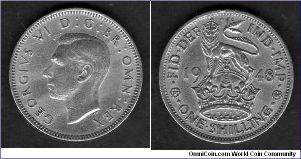  1 Shilling__ km863__English crest__ (1947-1948)