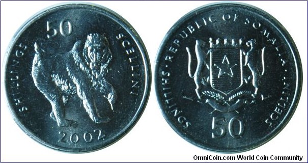 Somalia 50shillings 2002