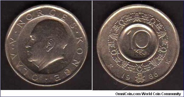  10 Kroner __km427__(1983-1991)