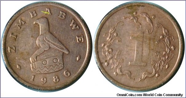 Zimbabwe 1cent 1986