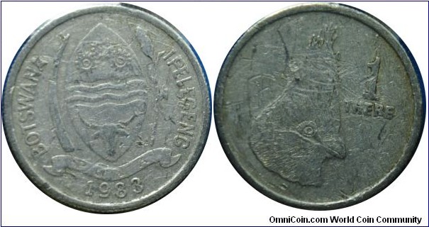 Botswana 1thebe 1983