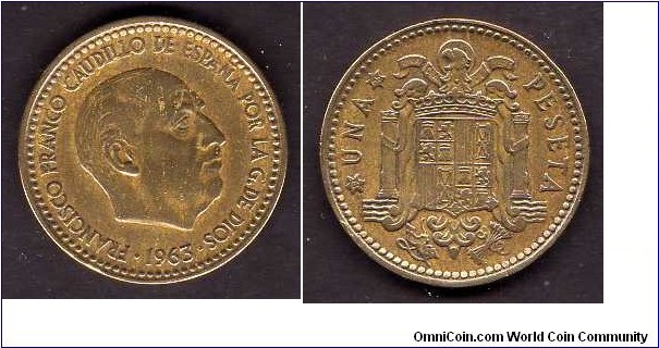  1 Peseta __km775__(1947-1963)