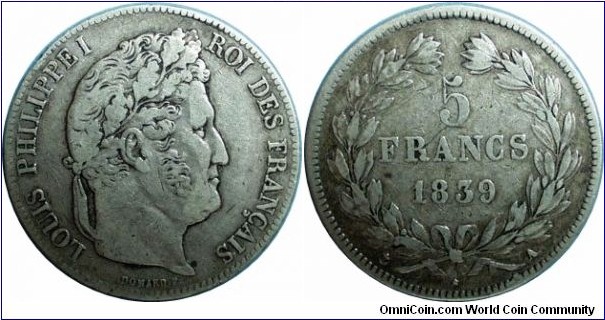 5 francs, Paris