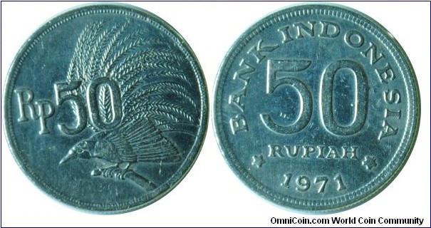 Indonesia 50rupiah 1971