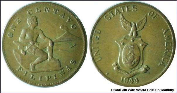 Philippines 1centavo =USA= 1944