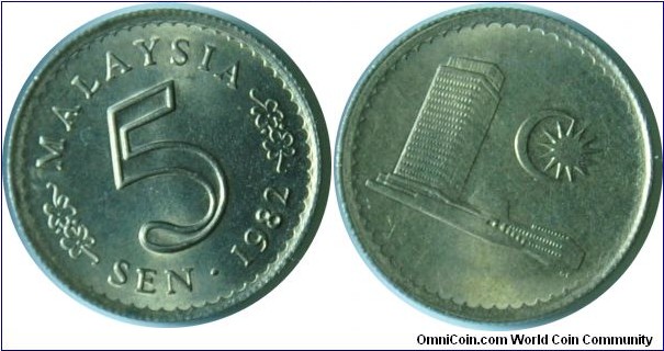 Malaysia 5sen -km2- 1982