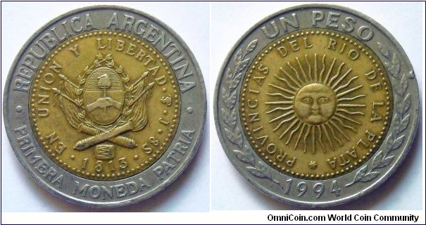 1 peso.
1994