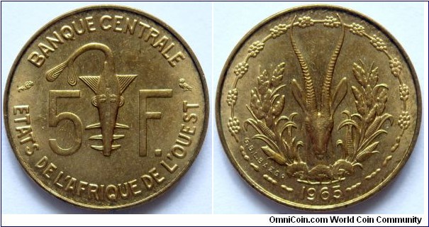 5 francs.
1965