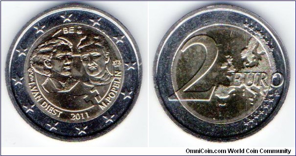 2 euros 
Centenary of the International Women's Day