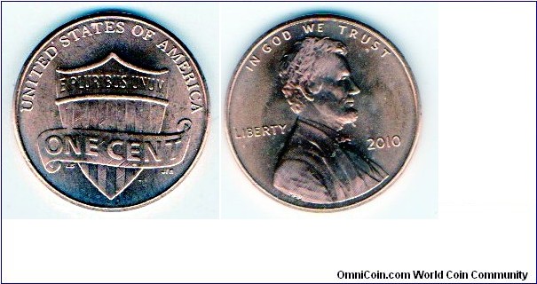 1 cent
Lincoln Shield 
Philladelphia mint