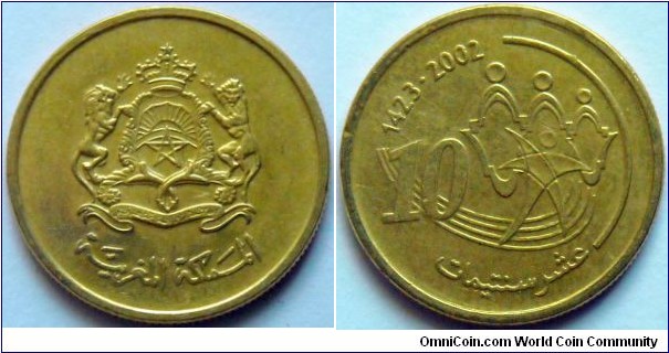 10 santimat.
2002