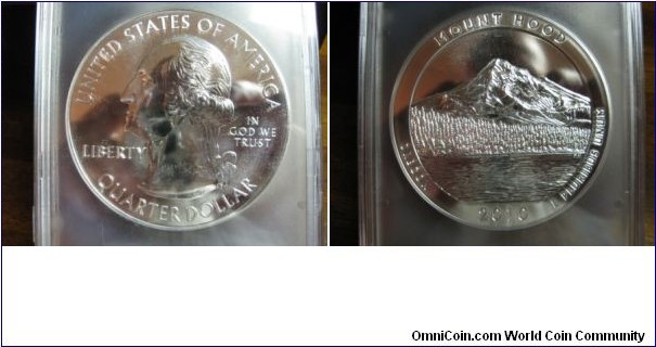 PCGS MS68DMPL 5 oz Mount Hood