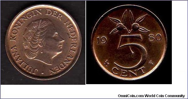  5 Cents __km# 181__(1950-1980)