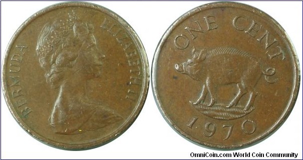 Bermuda(British)1cent-km15-1970