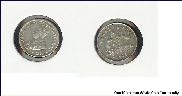 1925 Threepence