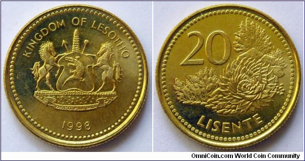 20 lisente.
1998