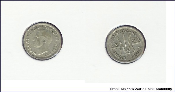 1952 Threepence