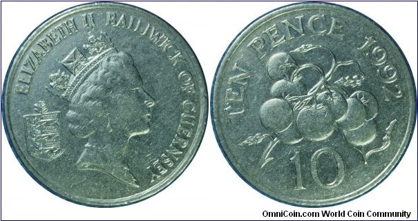 Guernsey(British)10pence-km43.2-1992