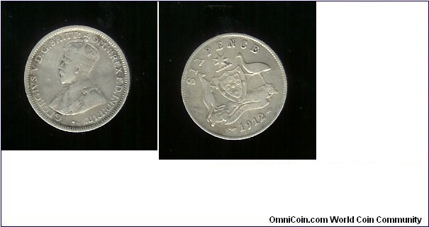 1912 Sixpence