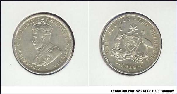 1916 Florin 