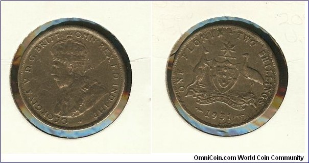 1931 Florin COUNTERFEIT