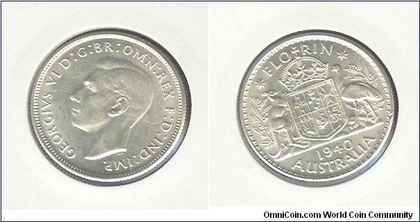 1940 Florin aUNC